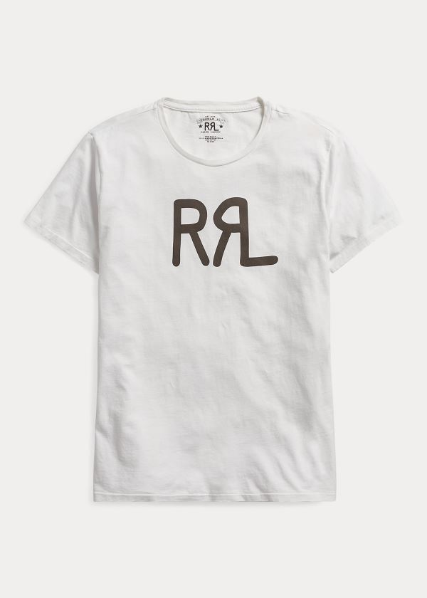 Ralph Lauren Cotton Jersey Graphic T Shirt Herre Danmark (MVXDS6703)